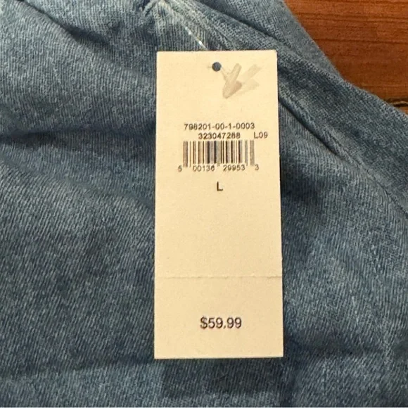 Denim Bubble Hem Mini Skirt - Picture 3 of 3